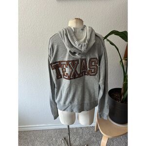Russell Athletics Full Zip UT Longhorns Gray Sweater